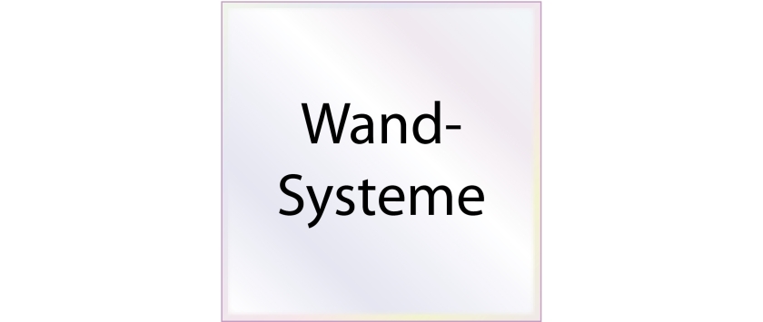 Rahmenprofile für die Wandmontage