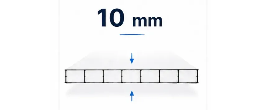 Stegplatten 10 mm