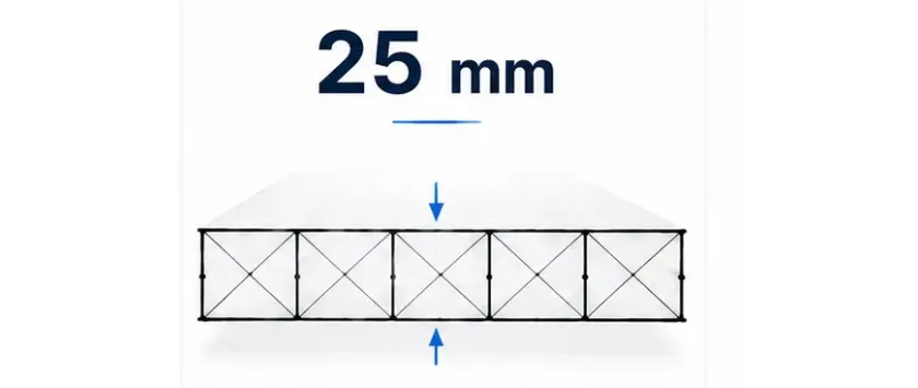 Stegplatten 25 mm