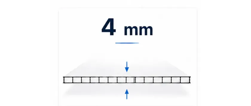 Stegplatten 4 mm