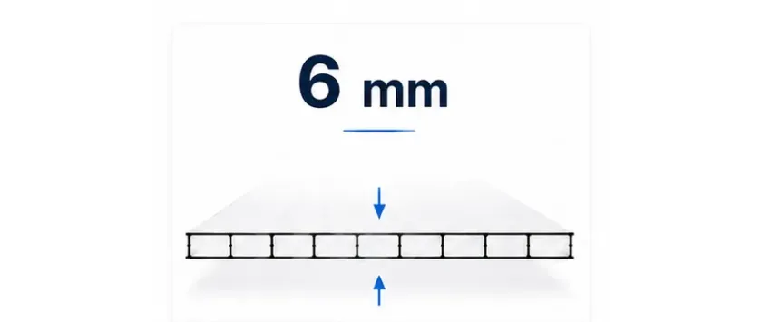 Stegplatten 6 mm