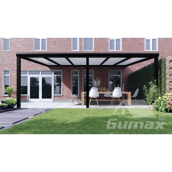 Terrasse 6,0 x 4,0 m mit PC Stegplatten