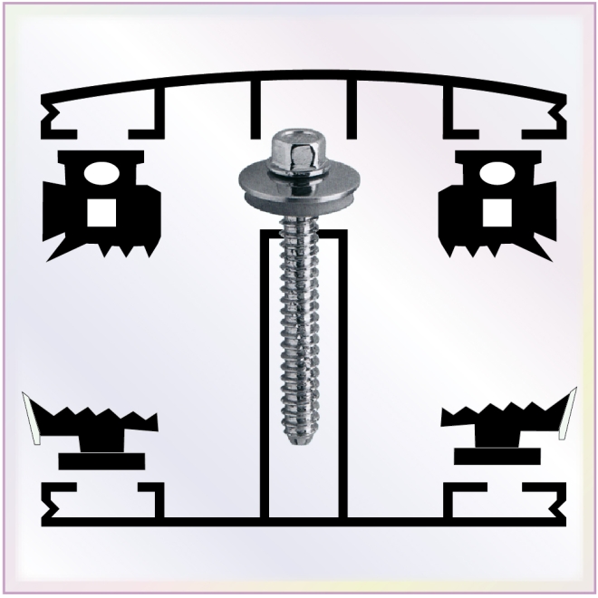 Alu - Alu Verbinder für 10 mm Stegplatten