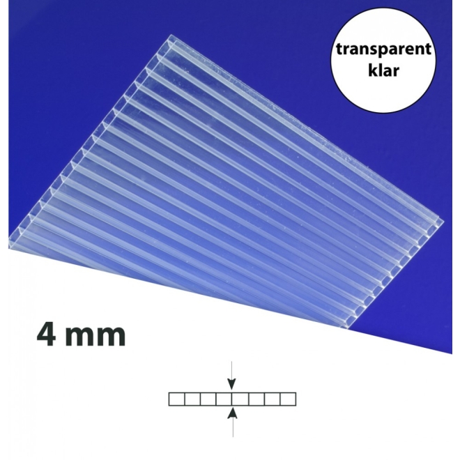 5 Stück Polycarbonat PC Platte Gewächshausplatten 2 mm Transparent Stegplatten 