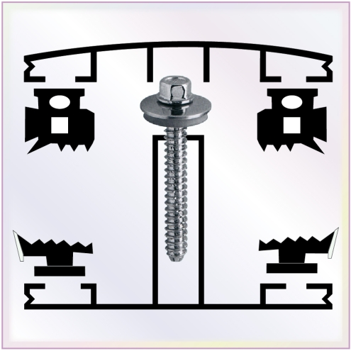 Alu - Alu Verbinder für 10 mm Stegplatten